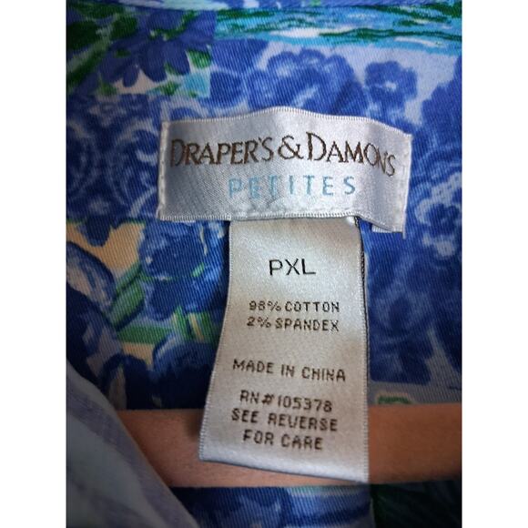 Drapers and Damons Women's Floral Light Jacket Petite‎ size XL - Picture 5 of 6